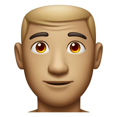 Relaxed emoji with forehead lines and red eyes  sticker