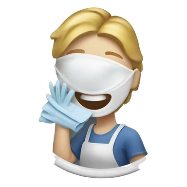 Cleaning dishes  sticker