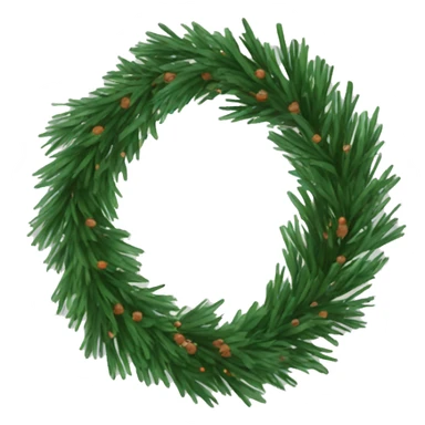 Pine garland sticker