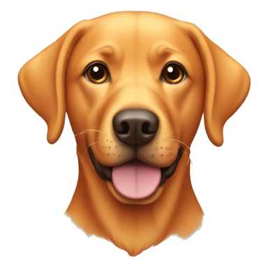 Orange Labrador sticker