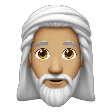 Curly hair sheikh sticker