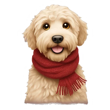 labradoodle-in-the-scarf sticker