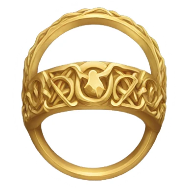  gold ring in lord of the rings styke sticker