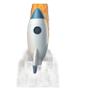 Rocket spacial sticker