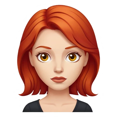 red hair woman with sassy attitude  sticker
