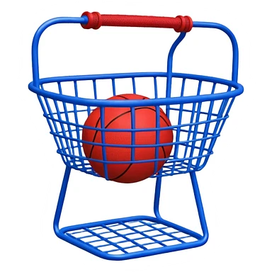 basket stand with ball (#00A3E0) and red (#F9423A) sticker