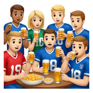 Football watching sticker