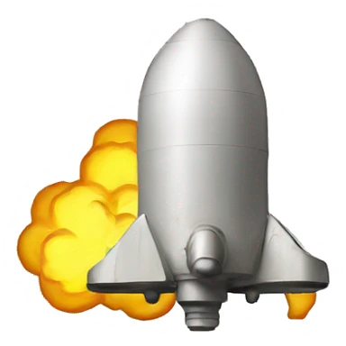 Create a nuke emoji in the style of the "Twemojis" sticker