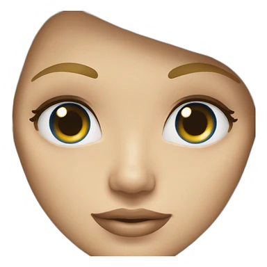 Blonde yeux bleu sticker