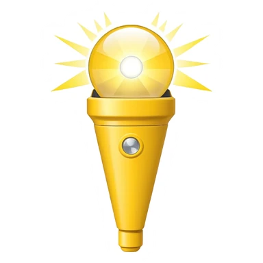 Flashlight beam sticker