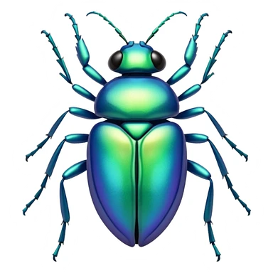 very shiny bug sticker