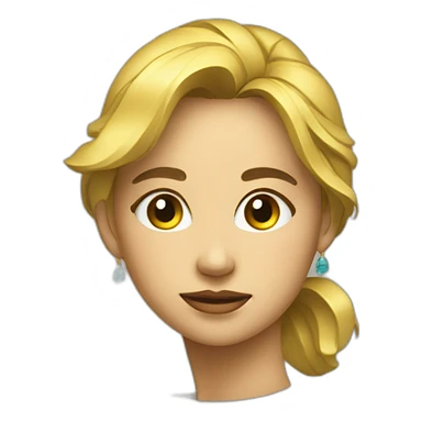 5 peso coin in a face of woman sticker