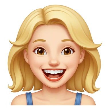 girl laughing sticker