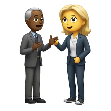 teacher talking to teacher sticker