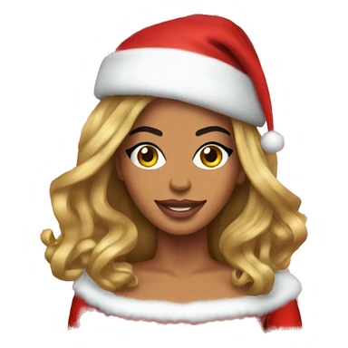 beyoncé as santa claus sticker