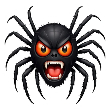 angry spider sticker