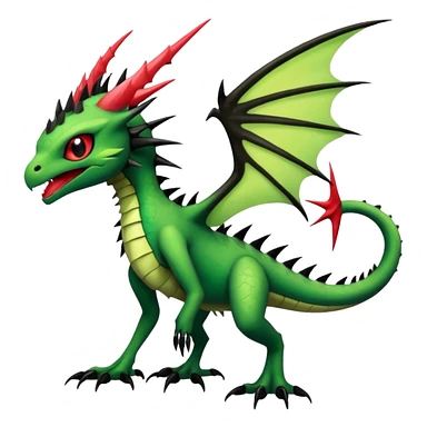 Punk’ish Edgy Badass Dark Gothic Flygon-Aurorus-Amaura-Hybrid-Creature sticker