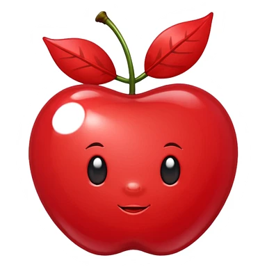 Cherry with bow sticker