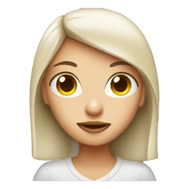 girl with her head into coffee cup sticker