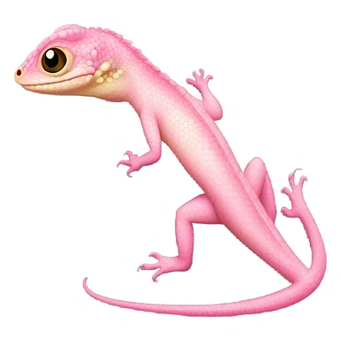 Pink lizard sticker