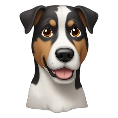 Dog in simple Keith Herring style sticker