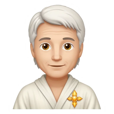 white male spiritual healer sticker