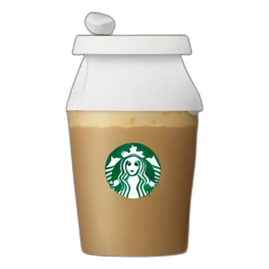Starbuck coffee package sticker