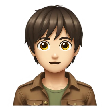 eren yeager enfant sticker