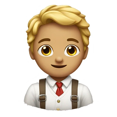 The child is playing sticker