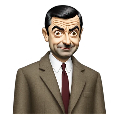 Mr bean wearing balenciaga sticker