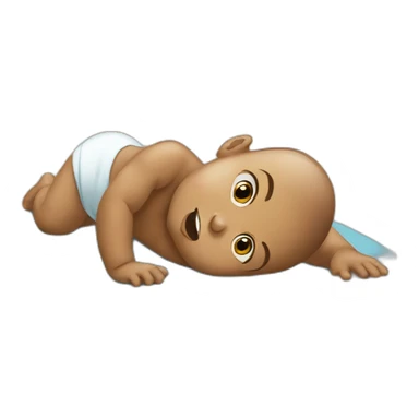 Baby on the floor sticker