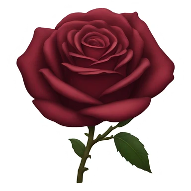 Dark red rose sticker