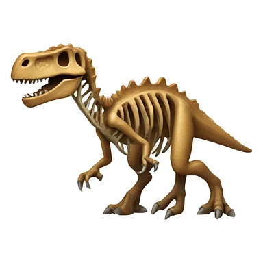 dinosaur fossil sticker