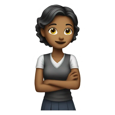 Girl counting money sticker