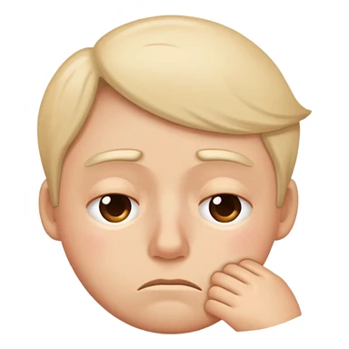 Tired person sticker