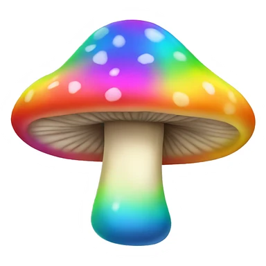 Rainbow mushrooms  sticker