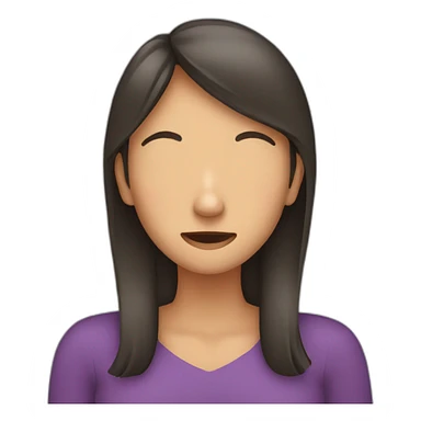 woman covering her ears sticker