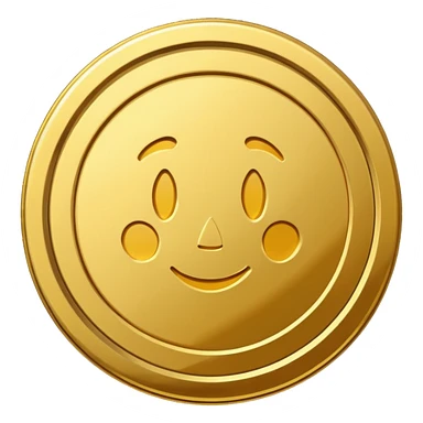 gold coin sticker