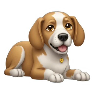 dog click with mouse sticker
