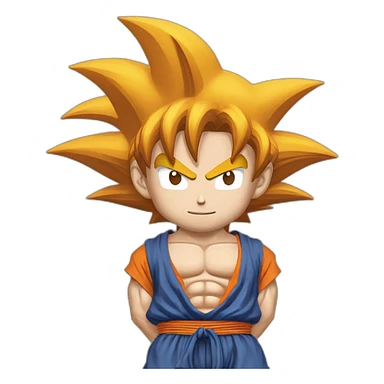 Son Goku qui fait un kaméhaméha sticker