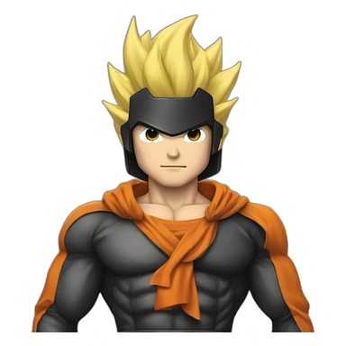 tiziano ferro dressed with goku suit sticker