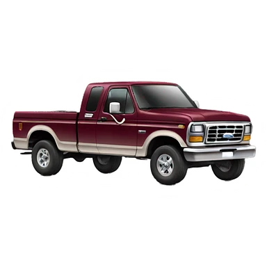 Maroon ford truck sticker