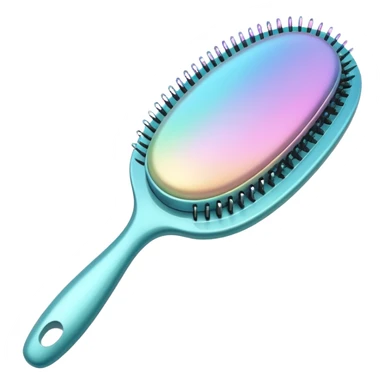 Iridescent hairbrush sticker