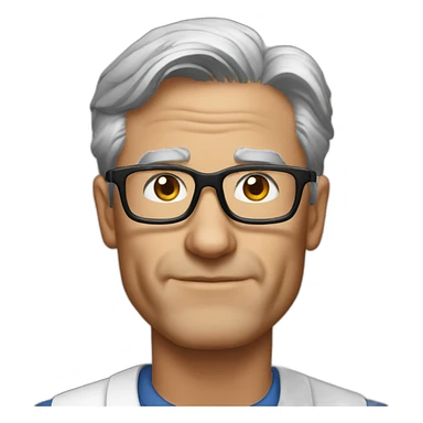 Jerome powell with his glasses sticker