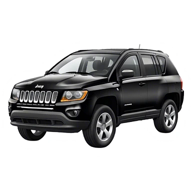 Black jeep compass  sticker
