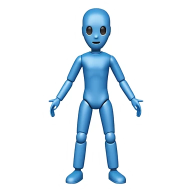 blue crash test dummy sticker