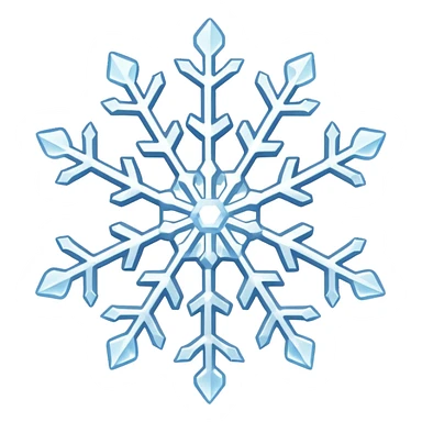 ice snowflake element sticker