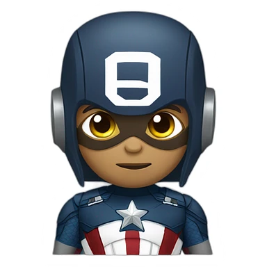 Barack Obama dressed as captain America sticker