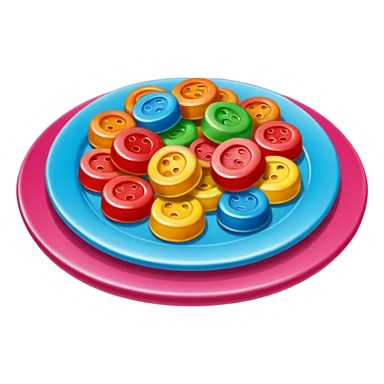 Gomitas en un plato sticker