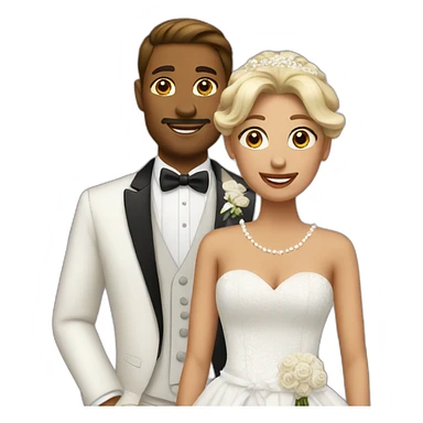 fancy wedding sticker